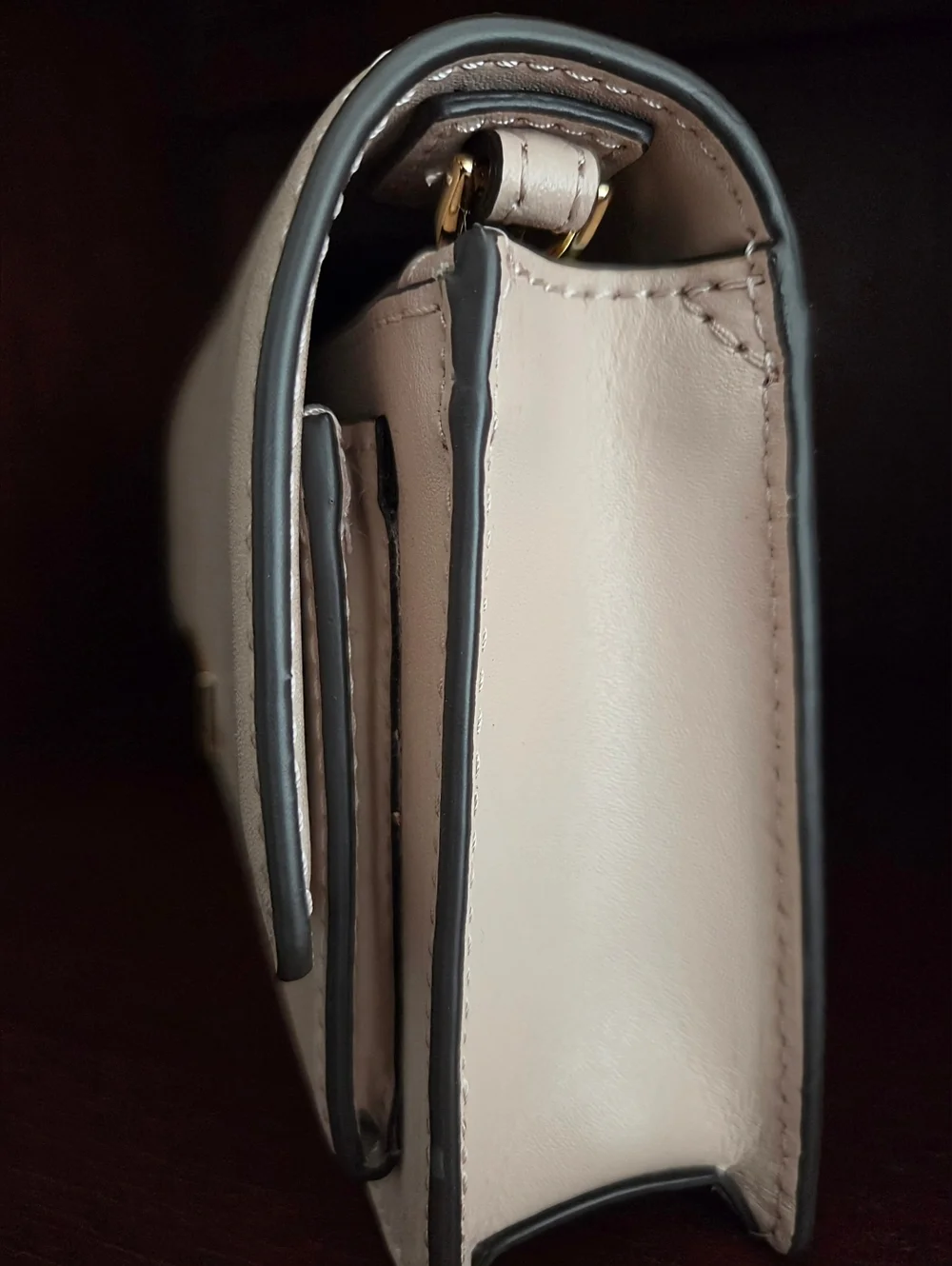 Michael Kors Pale Pink Leather Crossbody with Gold Accent - Picture 2 of 7